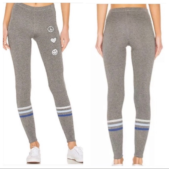 Lauren Moshi Pants - Lauren Moshi Peace Love Happiness Aaliyah Leggings